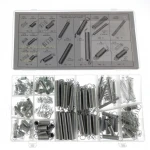 Kit assortiment de 200 pcs de ressorts de traction et compression en différentes dimensions