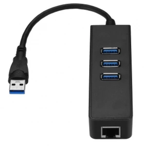 Adaptateur Ethernet Gigabit RJ45 3 ports USB 3.0 pour PC et Mac