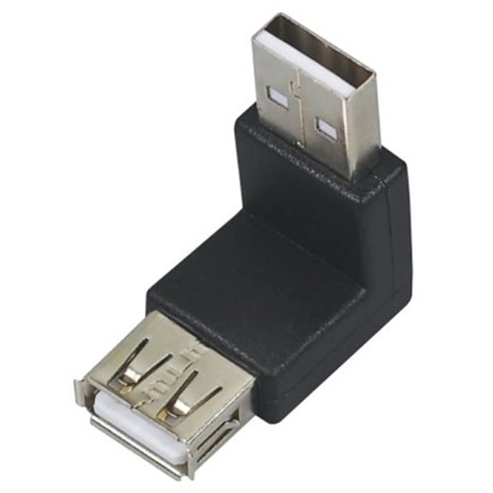 Adaptateur USB mâle vers USB femelle angle 90° pour connexions compactes et sûres