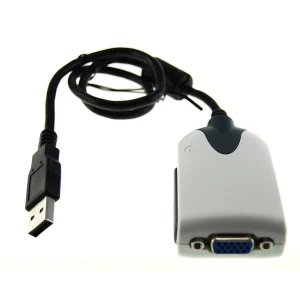 Adaptateur VGA USB pour écran supplémentaire compatible Windows et Linux