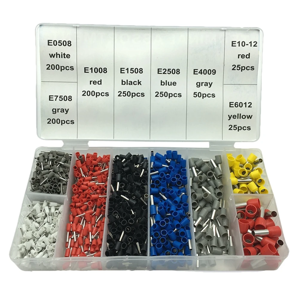Pince à sertir avec cosses 0.25-10 mm² - Kit 1200 pièces