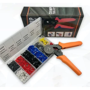 Pince à sertir avec cosses 0.25-10 mm² - Kit 1200 pièces