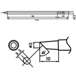 Aoyue LF-3BC panne de fer à souder avec résistance intégrée pour stations de soudage