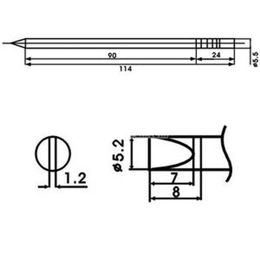 Aoyue LF-52D panne de fer à souder avec résistance intégrée pour stations de soudage