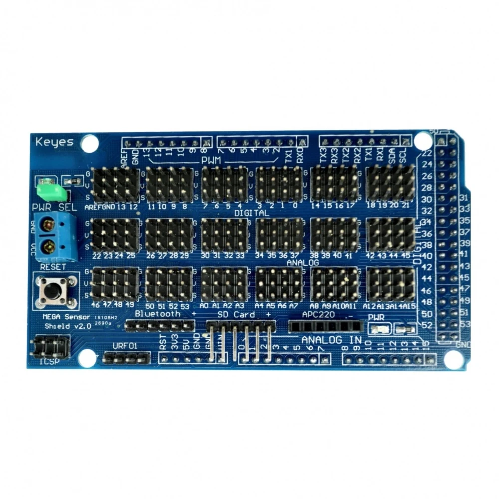 Arduino Mega Sensor Shield V1.0 pour projets Arduino Mega