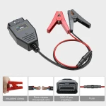 Cable OBD2 AUTOOL BT-30 negro y rojo para mantenimiento de batería de coche