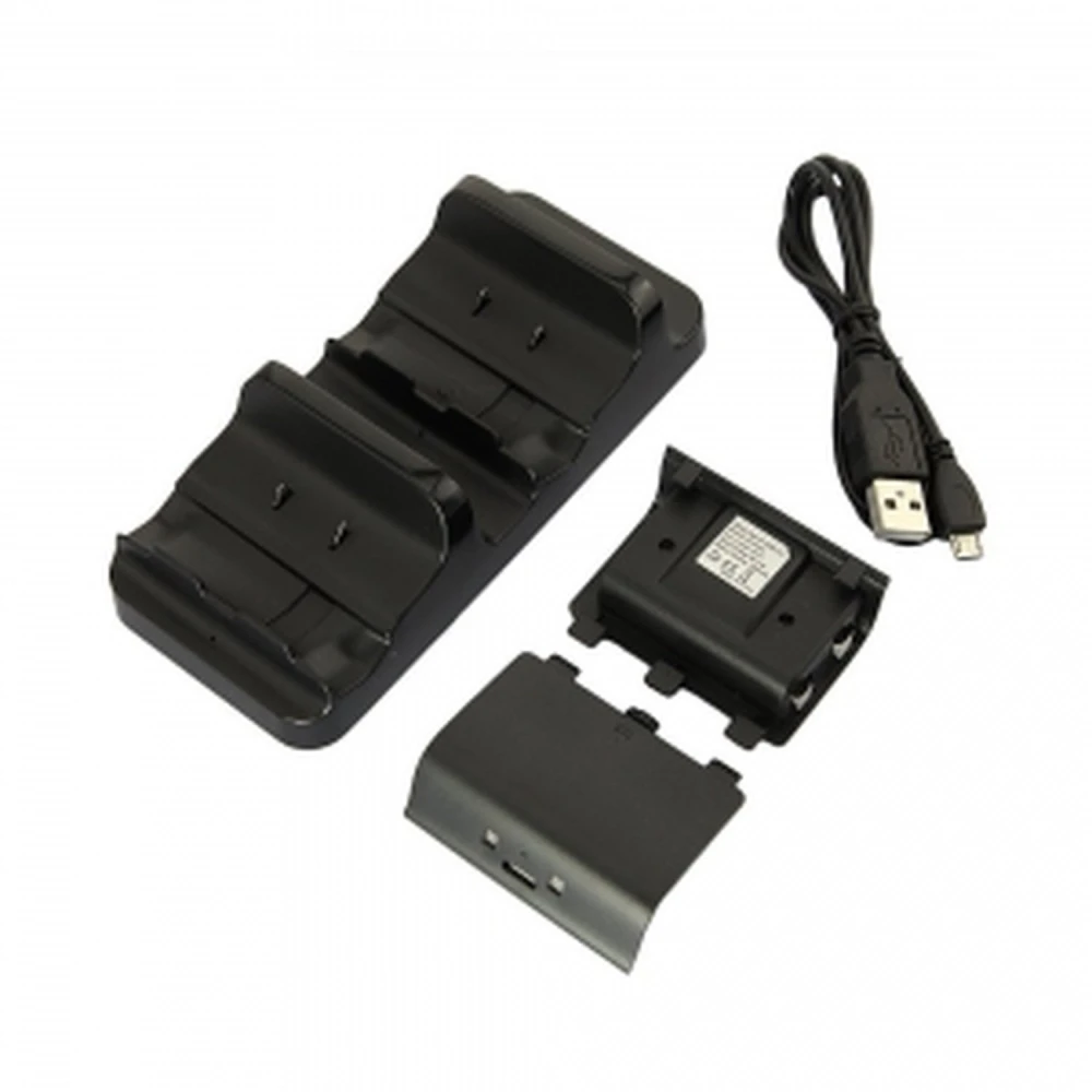 Base de charge double pour Xbox One avec 2 batteries rechargeables satkit