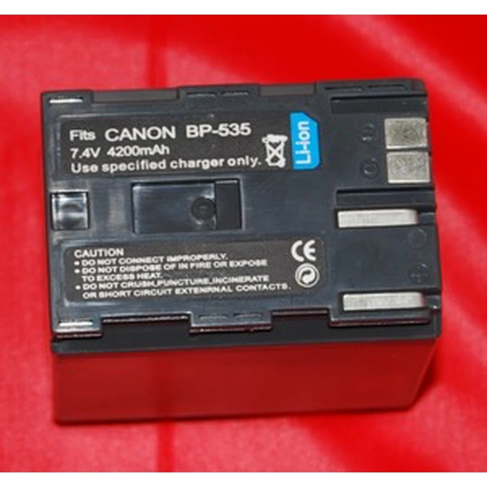 Batterie compatible Canon BP-535 pour caméscopes Canon - haute capacité et fiabilité