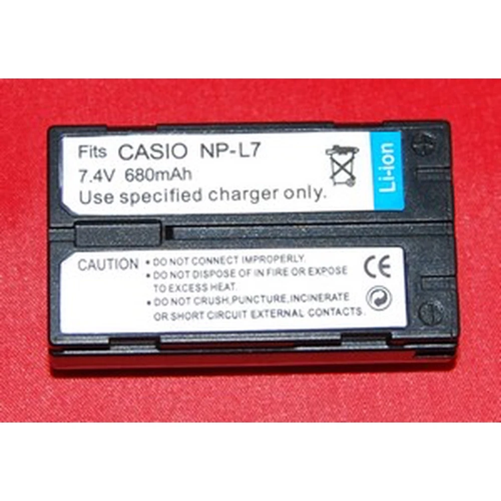 Batterie compatible Casio NP-L7 pour appareils photo numériques et caméscopes