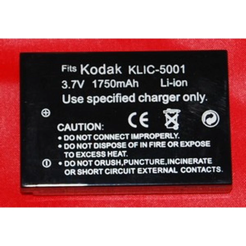 Batterie compatible Kodak KLIC-5001 pour appareils photo et caméscopes