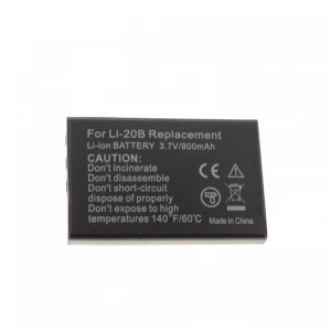 Batterie compatible LI-20B pour appareils photo numériques Panasonic, Olympus et plus