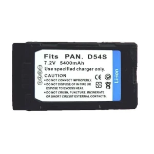 Batterie compatible Panasonic CGP-D54 7.2V 5400mAh pour caméras Panasonic