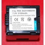 Batterie compatible Panasonic DU21 VBD210 pour appareils photo numériques