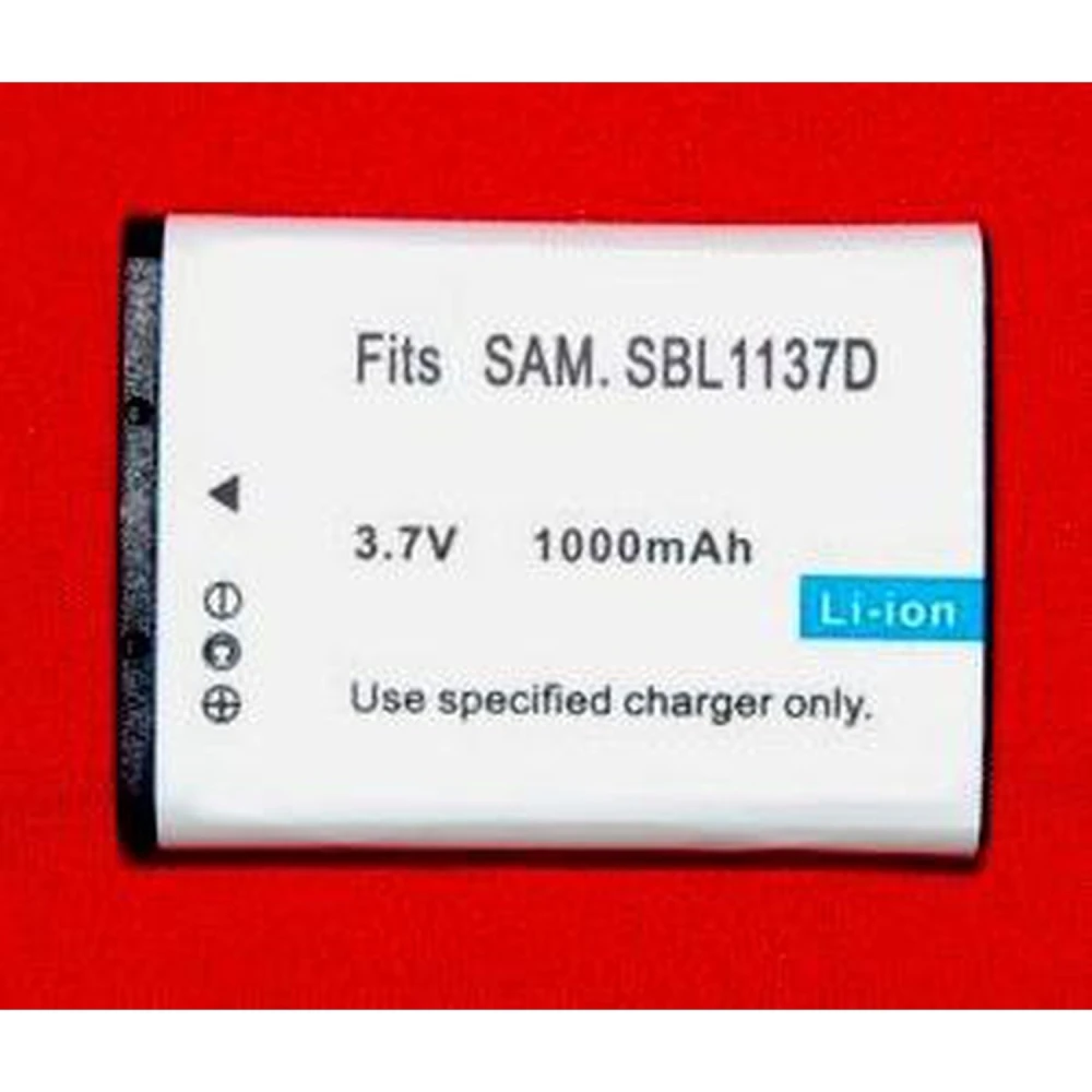 Batterie compatible Samsung SB-1137D Li-Ion 7.4V 1000mAh pour appareil photo