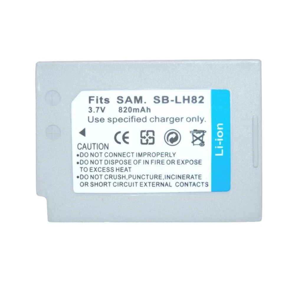 Batterie compatible Samsung SB-LH82 pour appareils photo numériques et caméscopes