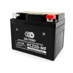 Batterie Moto AGM 12V 5Ah OUTDO HCZ5D-MF - Compatible Yuasa YTZ7S-BS / GTZ7S / ETZ5L-BS