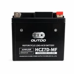 Batterie Moto AGM 12V 6Ah OUTDO HCZ7D-MF - Compatible Yuasa YTZ7S-BS / GTZ7S / ETZ7S