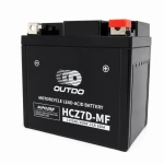 Batterie Moto AGM 12V 6Ah OUTDO HCZ7D-MF - Compatible Yuasa YTZ7S-BS / GTZ7S / ETZ7S