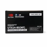 Batterie Moto AGM 12V 12Ah OUTDO UTX14-BS(MF) - Compatible Yuasa YTX14-BS / GTX14-BS / ETX14-BS