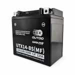 Batterie Moto AGM 12V 12Ah OUTDO UTX14-BS(MF) - Compatible Yuasa YTX14-BS / GTX14-BS / ETX14-BS