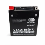 Batterie Moto AGM 12V 14Ah OUTDO UTX16-BS(MF) - Compatible Yuasa YTX16-BS / GTX16-BS / ETX16-BS / 16-B
