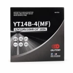 Batterie Moto AGM 12V 12Ah OUTDO YT14B-4(MF) - Compatible Yuasa YT14B-BS / GT14B-BS / GT14B-4 / ETZ14B-BS / ET14B-4