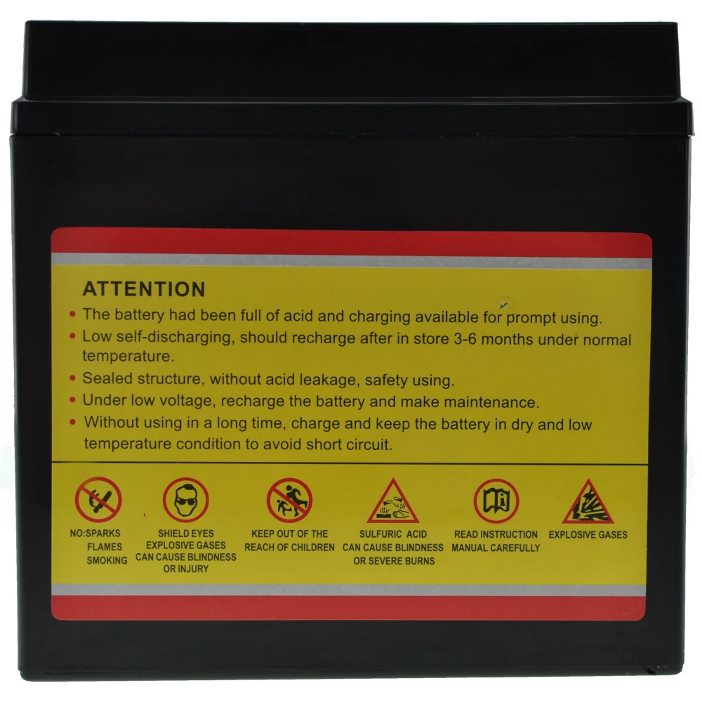 Bateria Moto YTX14-BS Gel Bateria de Gel OUTDO vista superior