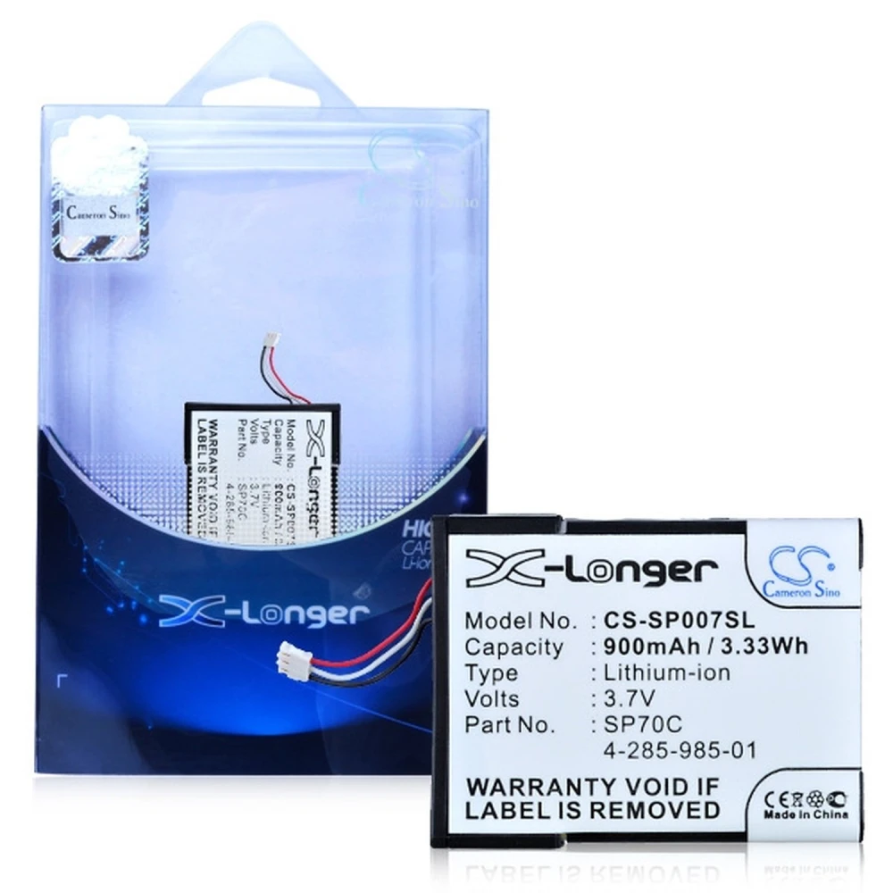 Batterie Sony PSP E1004 900 mAh noire compatible PSP Street E1000, E1002, E1008