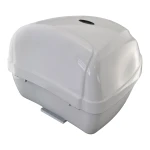 Top case moto universel 28L blanc - valise casque pour 1 casque