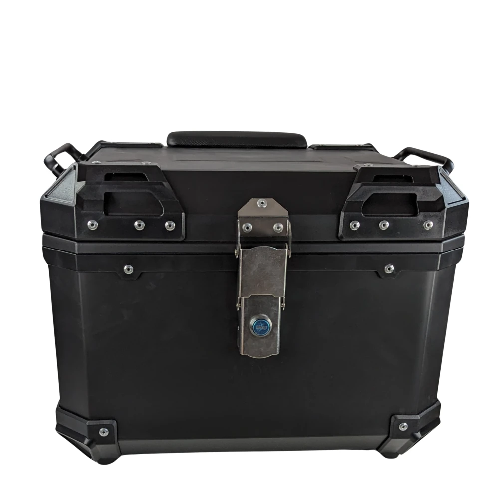 Top case moto universel 45L - Coffre carré pour 1 casque