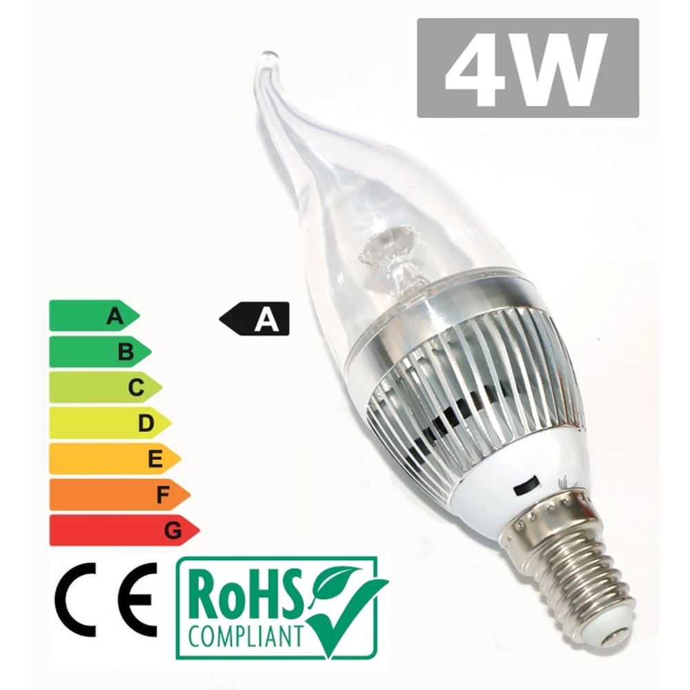 Ampoule LED E14 4W 6500K lumière blanche brillante à faible consommation