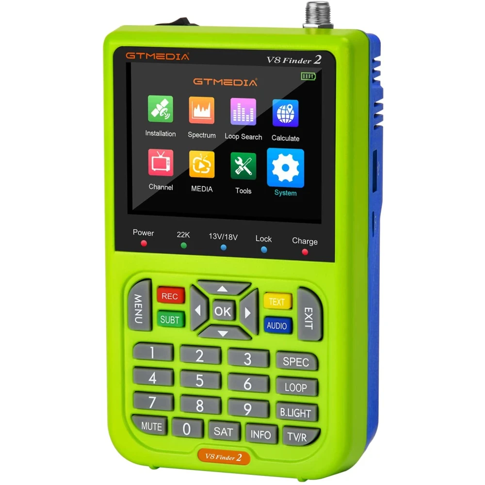 Détecteur de satellites Freesat V8 Finder HD DVB-S/S2 portable et précis