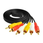 Câble 3 RCA vers 3 RCA mâle mâle pour extension audio et vidéo composite