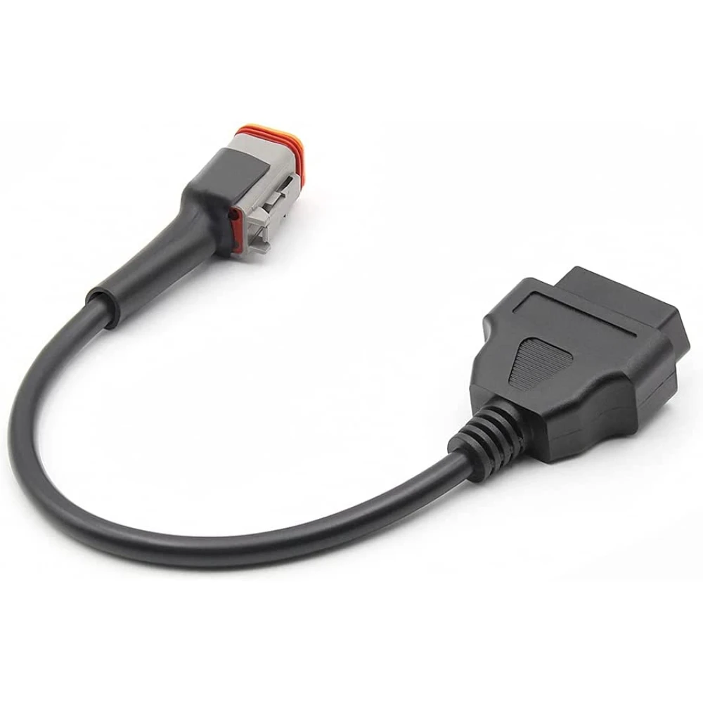 Cable adaptador Harley Davidson OBD1 6 pines a OBDII 16 pines en uso