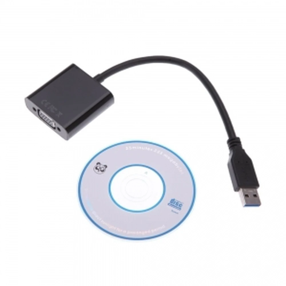 Câble convertisseur USB 3.0 vers VGA pour écran 1080p - satkit