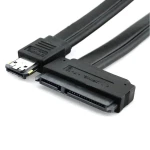 Câble eSATA vers SATA 22 broches avec connecteur combo eSATA+USB