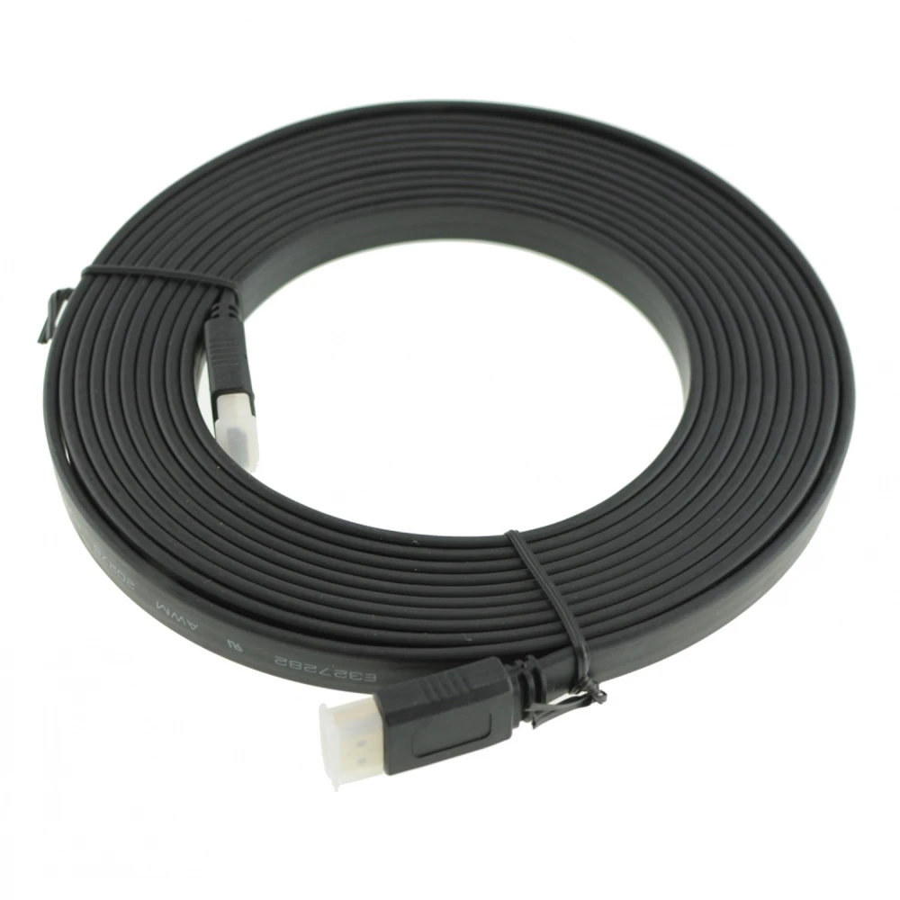 Câble HDMI plat 5 mètres pour PS3 et Xbox360 haute vitesse 1.4