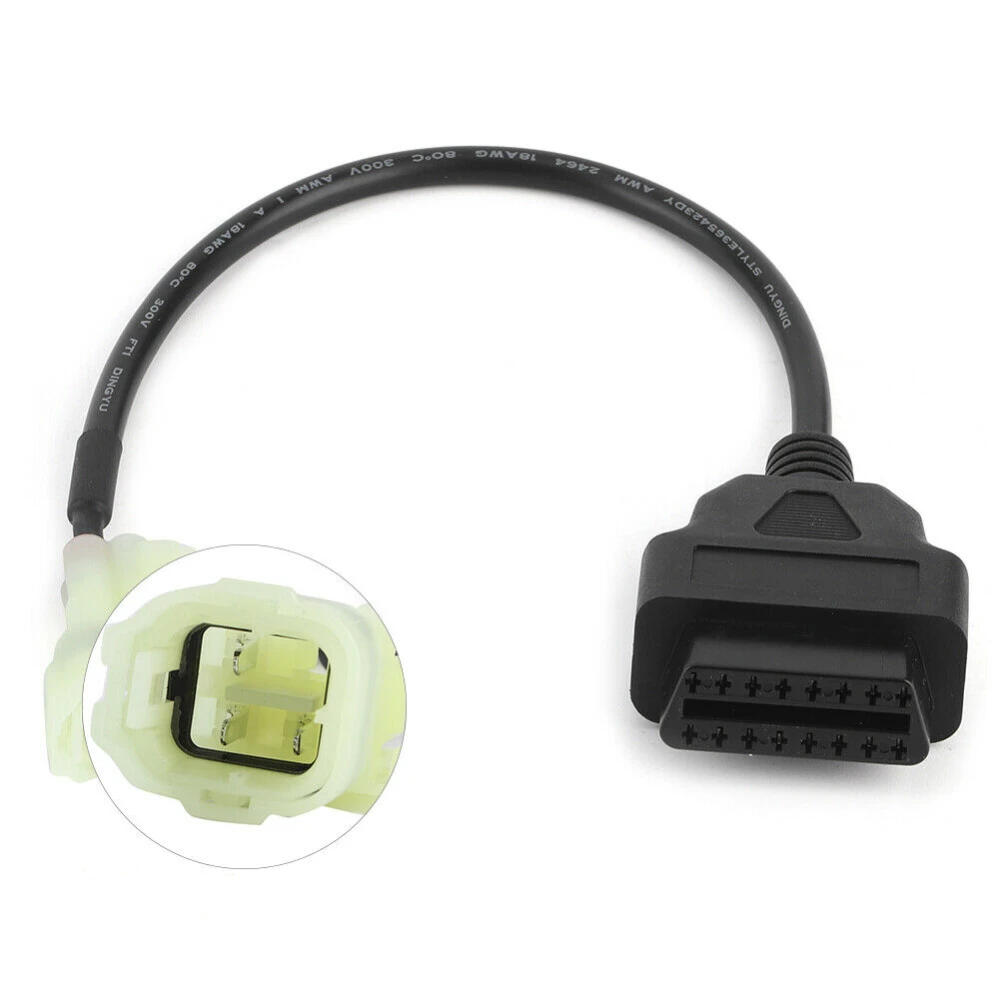 Câble OBD2 vers 4 broches pour moto Honda - adaptateur de diagnostic de haute qualité