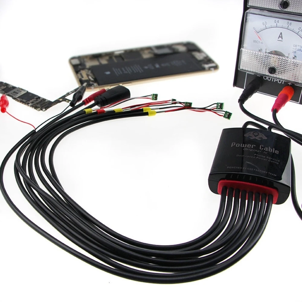 Câble d'alimentation spécial avec connecteurs batterie iPhone 7, 6S et Samsung