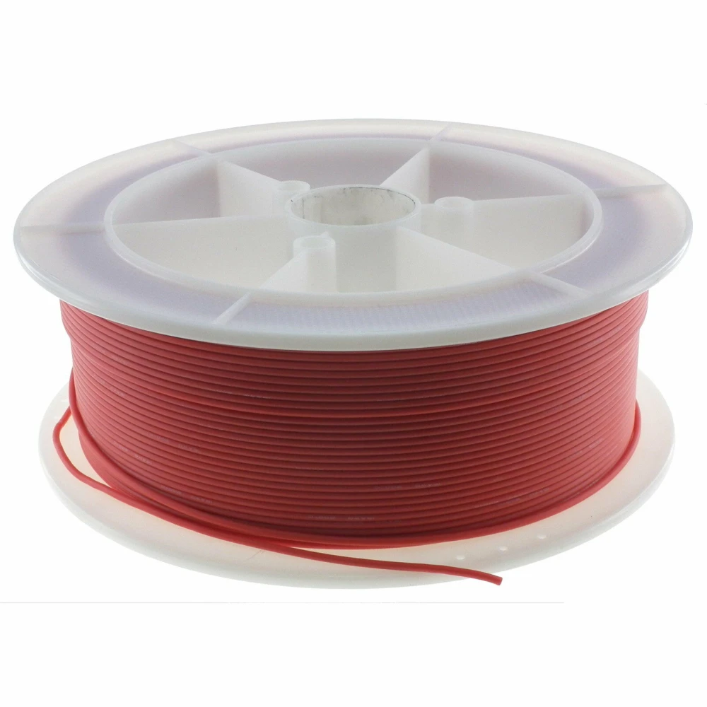 Câble silicone 22AWG rouge résistant jusqu'à 200º et 600V