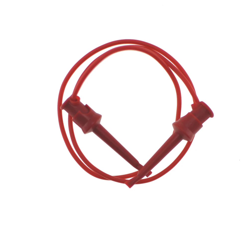 Câble test clip 50 cm rouge TL2218 - câble silicone 20 AWG pour la mesure électronique