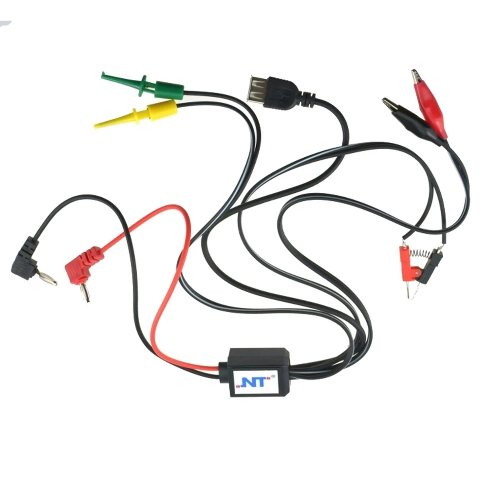 Câbles d’alimentation réglable Excel avec USB, pinces crocodile et clips