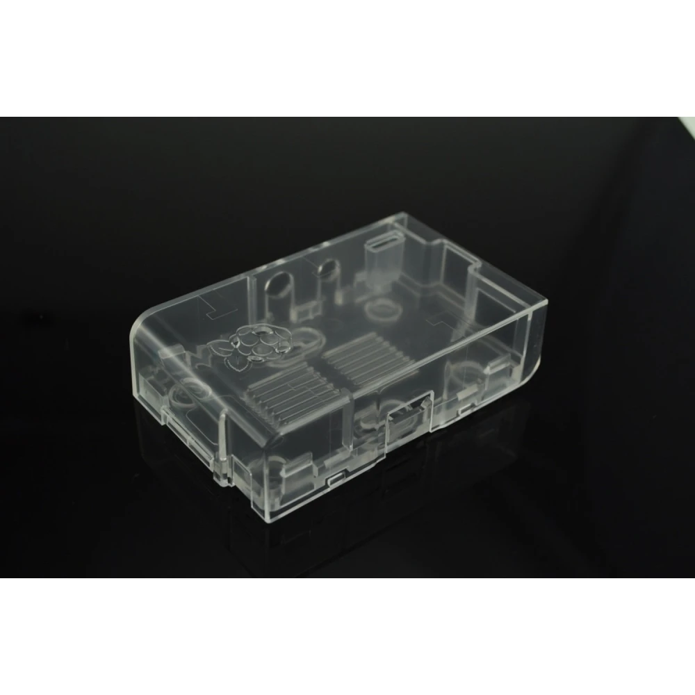 Boîtier plastique transparent Raspberry Pi compatible modèles A et B