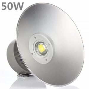 Cloche industrielle LED 50W 6000K lumière brillante PF 0,95 puissance 100% réelle High Bay LED