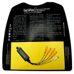 Conexiones de entrada de video RC en capturadora Easycap 4 canales