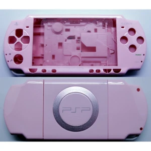 Coque complète PSP 2000 rose avec boutons pour PSP Slim