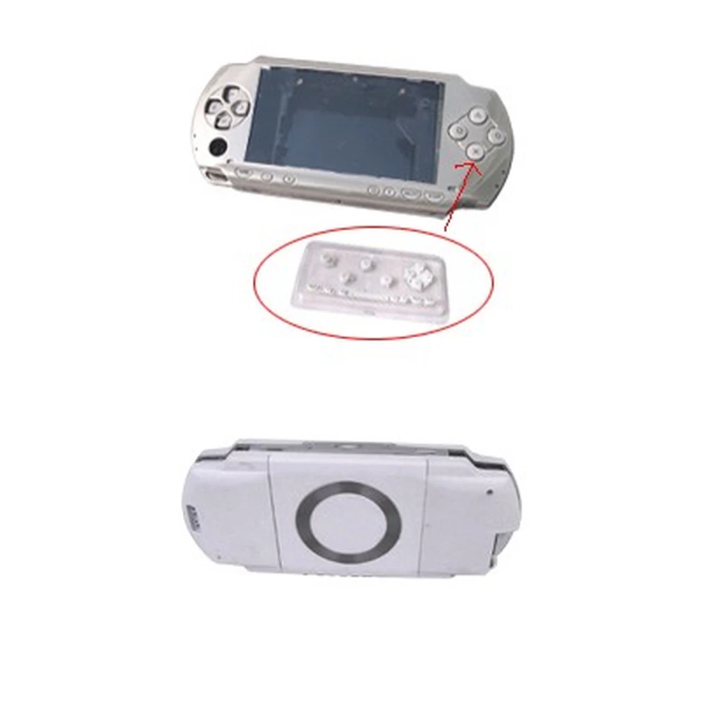 Coque complète PSP blanche avec boutons pour réparation et personnalisation