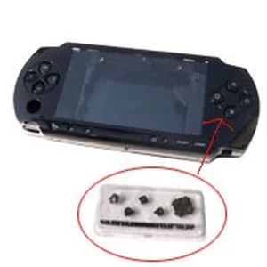 Coque complète PSP noire avec boutons pour réparation et remplacement