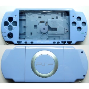 Coque complète PSP2000 bleu clair avec boutons pour réparation