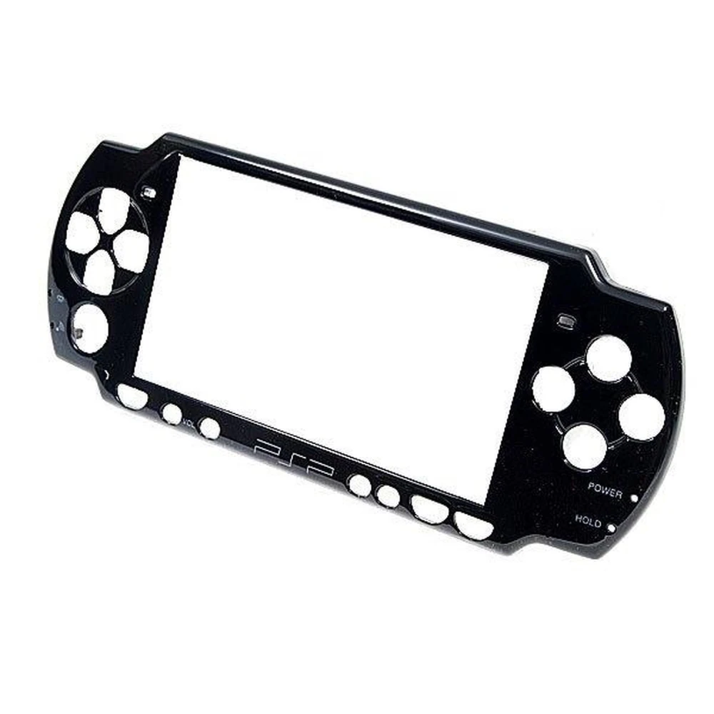 Coque avant PSP2000 slim noire - pièce d'origine pour réparation